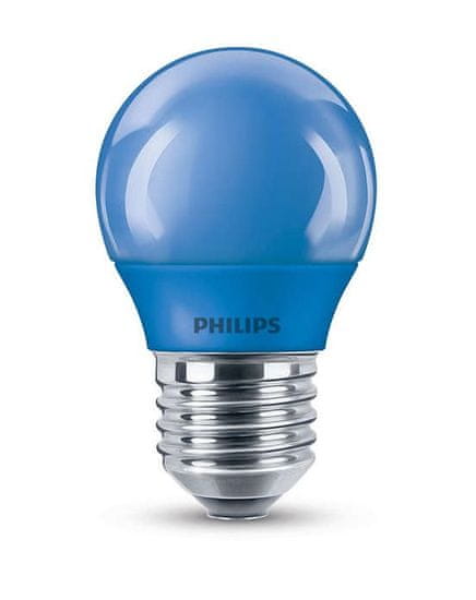 Philips LED colored P45 E27 BLUE 1SRT4