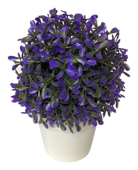 Koopman Dekorativní květina v květináči,20 cm purpura
