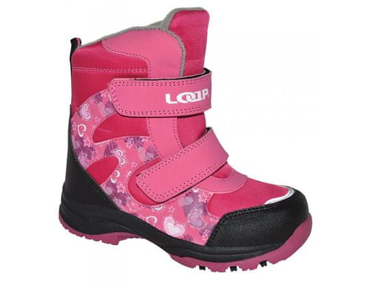 Loap Dívčí zimní boty Chosee růžová - zánovní