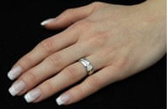 Silvego Snubní ocelový prsten pro ženy PARIS RRC2048-Z (Obvod 48 mm)