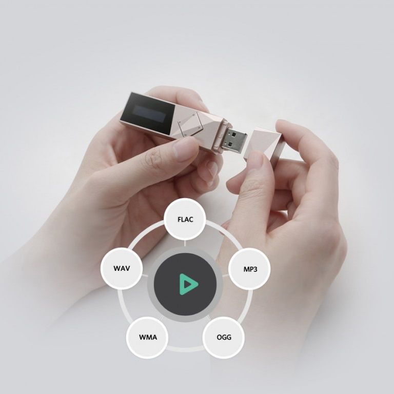 mp3 přehrávač Cowon iAudio U7 32GB bezpečný úchyt za ucho