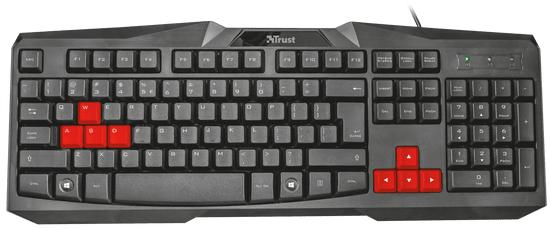 Trust Ziva Gaming Keyboard, CZ/SK (22116)