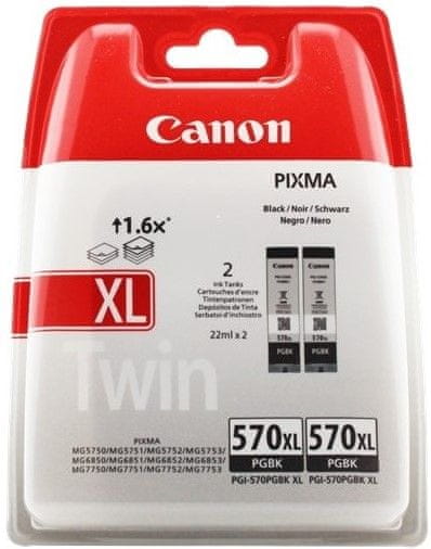 Levně Canon PGI-570XL PGBK, černá, 2ks (0318C007)