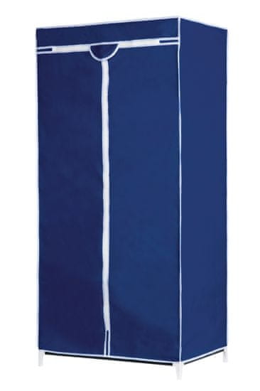TimeLife Šatní skříň textil/kov, modrá - rozbaleno