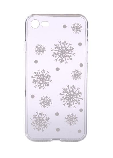 EPICO Pružný plastový kryt pro iPhone 7/8 WHITE SNOWFLAKES