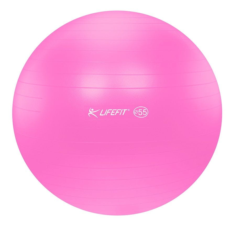 Levně LIFEFIT Gymnastický míč ANTI-BURST 55 cm růžový