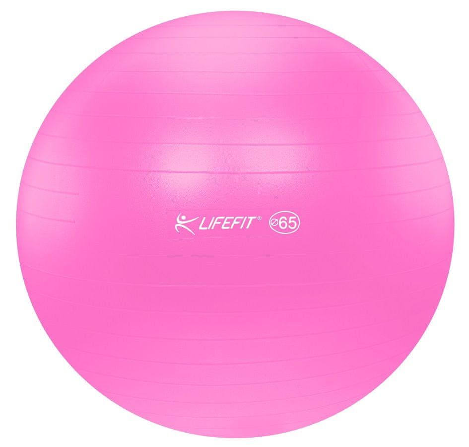 Levně LIFEFIT Gymnastický míč ANTI-BURST 65 cm růžový