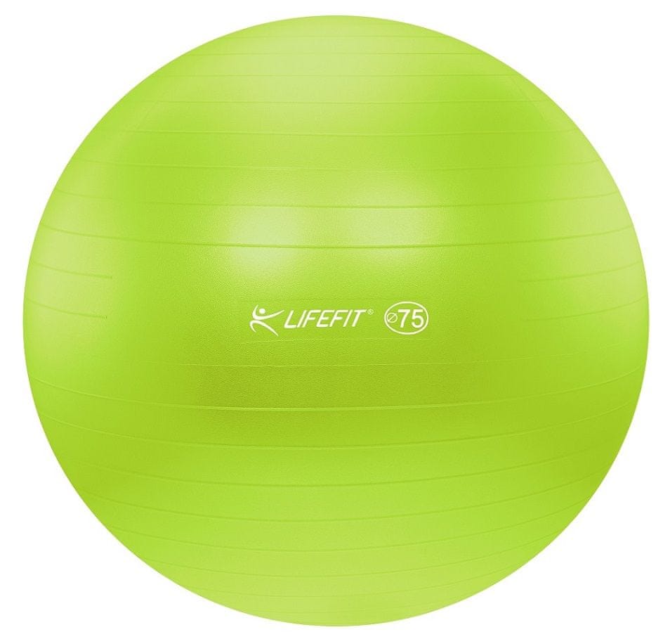 LIFEFIT Gymnastický míč ANTI-BURST 75 cm zelený