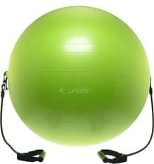 LIFEFIT Gymnastický míč s expanderem GYMBALL EXPAND 65 cm