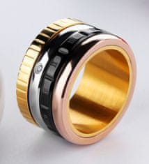 Troli Čtyřbarevný ocelový prsten (Obvod 51 mm)