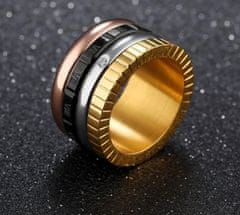 Troli Čtyřbarevný ocelový prsten (Obvod 51 mm)