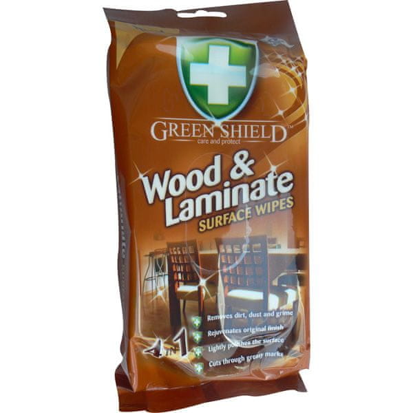 Greenshield úklidové ubrousky na dřevo a lamináty, 50 ks
