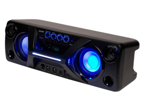 Bezdrátový Bluetooth reproduktor Denver BTB-410, světelné efekty, připojení mikrofonu, 40 W, ozvučí i větší místnost.