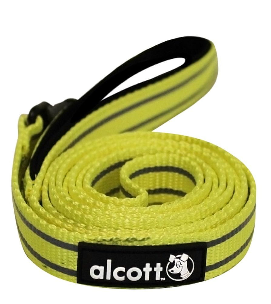 Alcott Reflexní vodítko pro psy, žluté vel. L