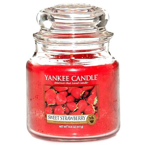 Yankee Candle Classic střední - Sladké jahody, 410 g