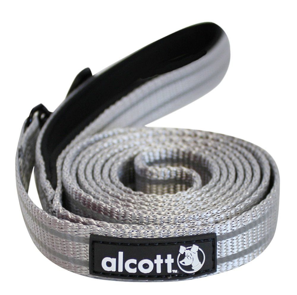 Alcott Reflexní vodítko pro psy, šedé vel. M