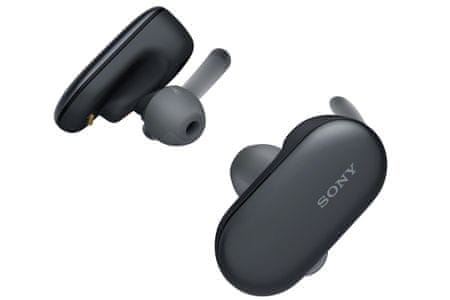 Sluchátka Sony WF-SP900 bluetooth ipx5/8 a ipx/6 odolnost vůči slané i sladké vodě