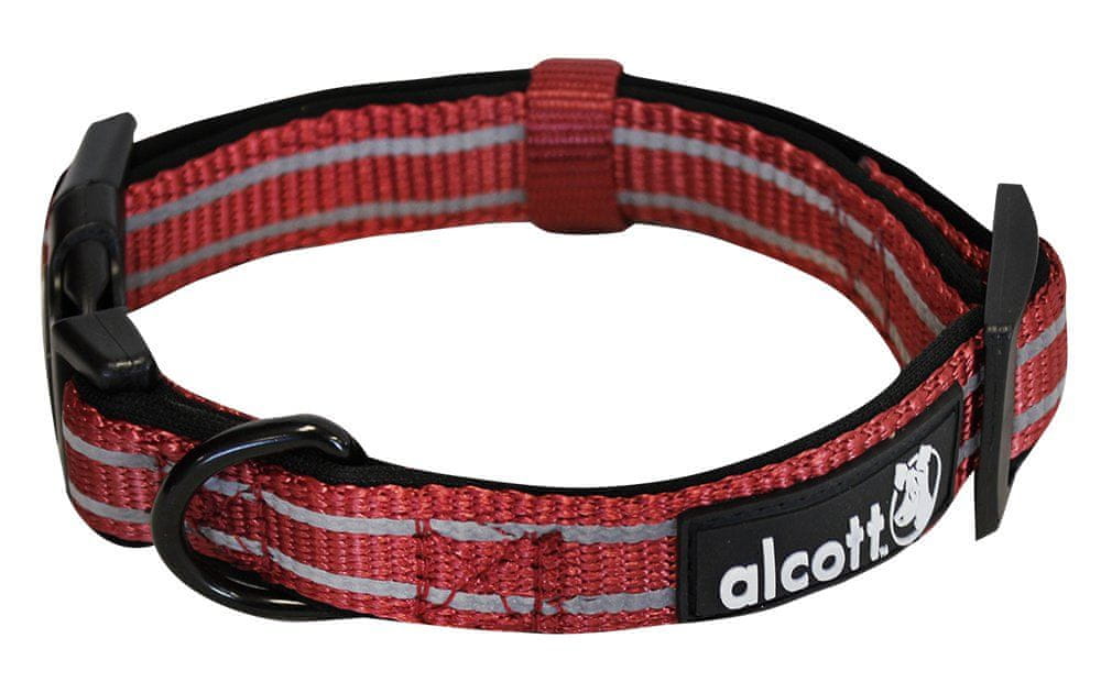 Alcott Reflexní obojek pro psy červený vel. L