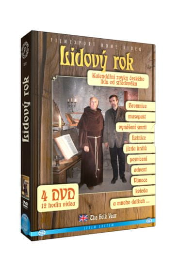 Lidový rok: Kalendářní zvyky českého lidu od středověku (4DVD) - DVD