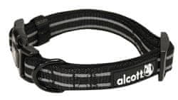 Alcott Reflexní obojek pro psy černý