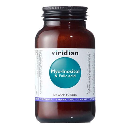VIRIDIAN nutrition Myo-Inositol & Folic Acid 120 g