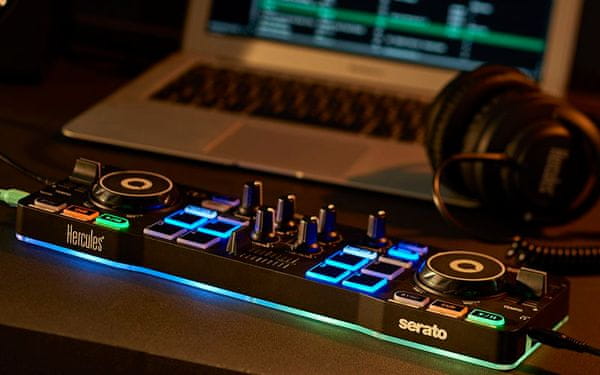 Mixážny pult Hercules DJControl Starlight 3,5mm jack DJ serato lite
