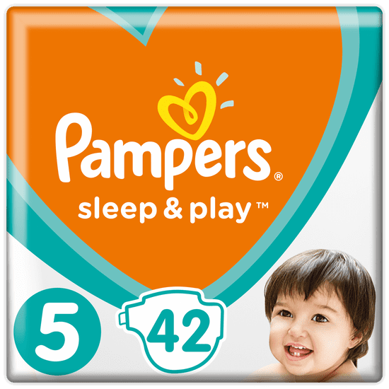 Pampers Plenky Sleep&Play Velikost 5, 42 Plenek, 11–16 kg