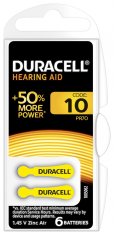 Duracell Baterie pro naslouchadla, velikost 10, balení 6 ks 10PP100026