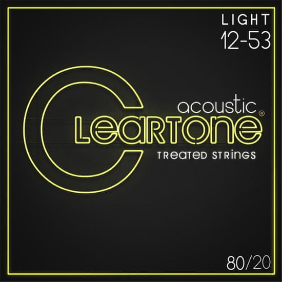 Cleartone 80/20 Bronze 12-53 Light Kovové struny pro akustickou kytaru