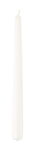 M.A.T. Group Kónická svíčka 26 cm bílá - 8 ks