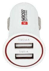 Skross Dual USB Car Charger nabíjecí autoadaptér, 2× USB, max. 3400 mA DC27