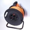PremiumCord Prodlužovací kabel 230 V, 50 m buben, průřez vodiče 3×1,5 mm2 ppb-01-50