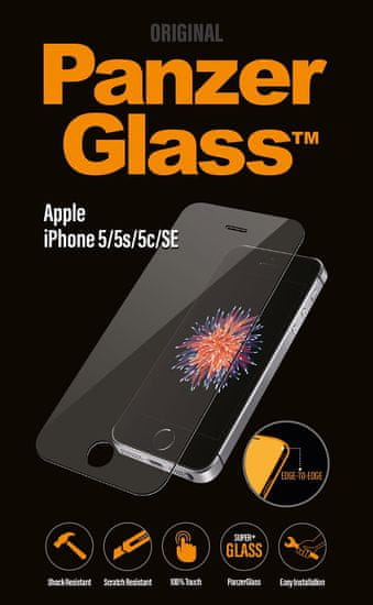 PanzerGlass Edge-to-Edge pro Apple iPhone 5/5S/5C/SE čiré (1010)