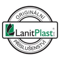 LanitPlast přítlačný terčík pro PC, hnědý PP, Ø 53 mm (1 ks)