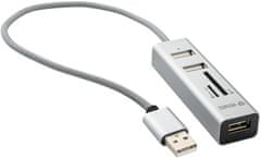 Yenkee YHC 101SR USB COMBO HUB + čtečka 45012401