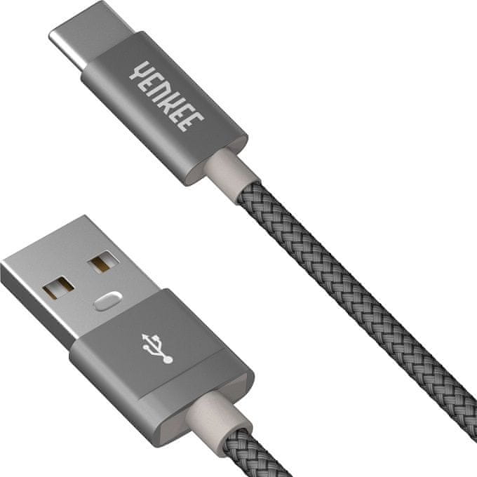 Yenkee YCU 301 GY kabel USB A 2.0/C 1 m 45013683