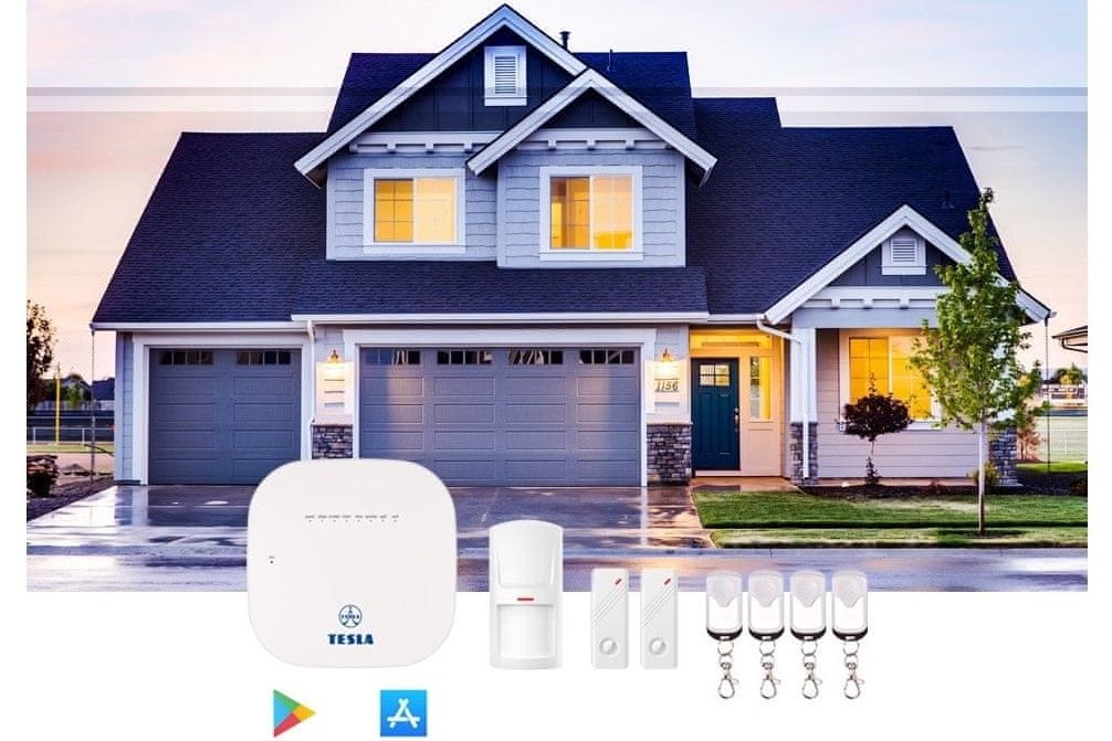 Bezdrátový alarm systém Tesla SecureQ i7 zabezpečí spolehlivě váš domov