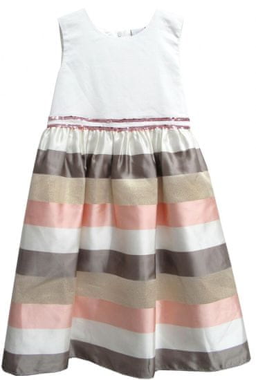 Topo dívčí šaty s pruhovanou sukní