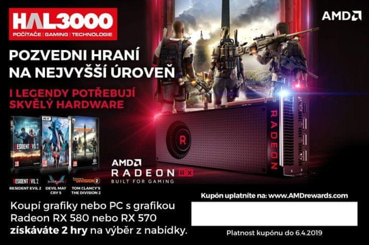 HAL3000 AMD kupón na 2 hry (YY001972)