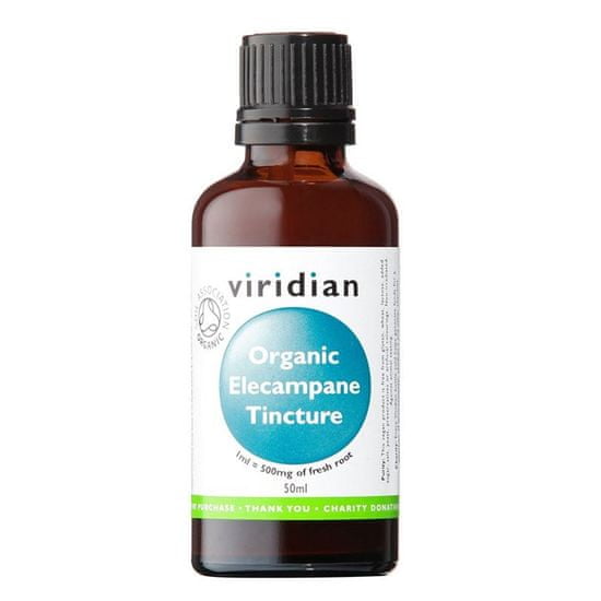VIRIDIAN nutrition Organic Elecampane Tincture 50ml
