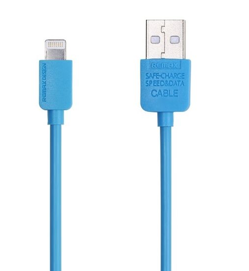 REMAX Datový kabel s Lightning konektorem pro iPhone 5/6 AA-1104, 1 m - modrý