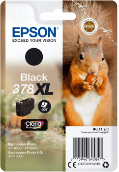 Epson 378 XL, černá (C13T37914010)