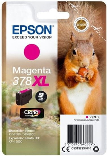 Epson 378 XL, purpurová (C13T37934010)
