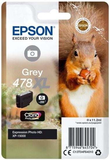 Levně Epson 478 XL, šedá (C13T04F64010)