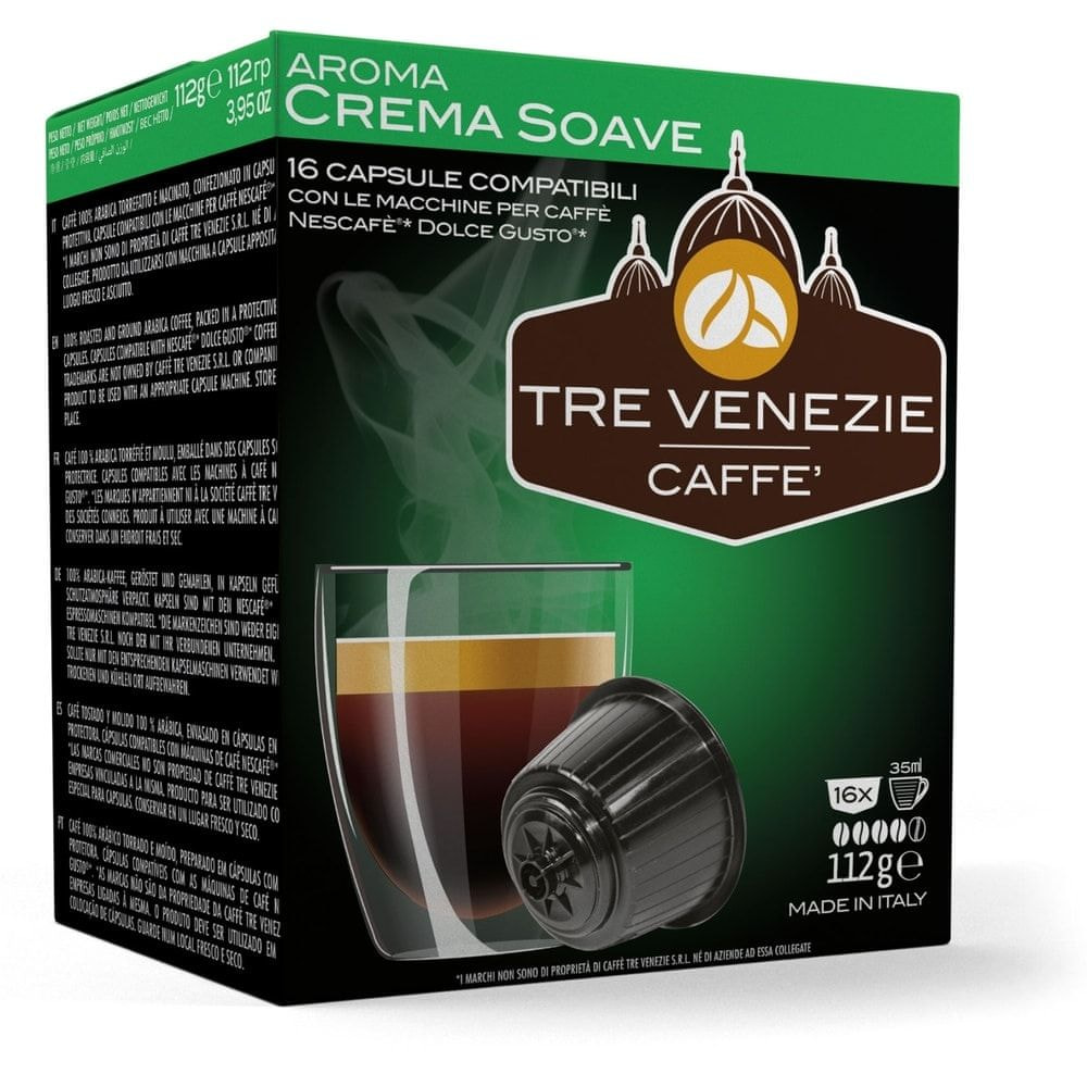 Levně Tre Venezie CREMA SOAVE kapsle pro kávovary Dolce Gusto, 16 ks