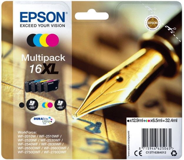 Epson 16XL, multipack (C13T16364012)