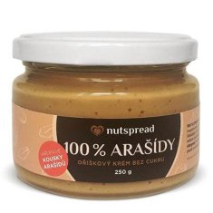 Nutspread 100% Arašídové máslo crunchy 250g 