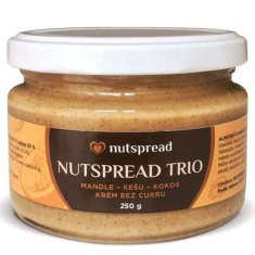 Nutspread TRIO oříškový krém mandle - kešu - kokos 250g 