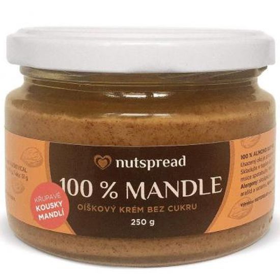 Nutspread 100% Mandlové máslo crunchy 250g