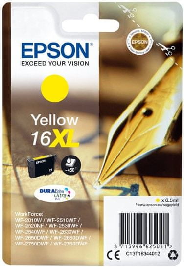 Levně Epson 16XL, žlutá (C13T16344012)